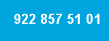 922 857 51 01 922 857 51 01